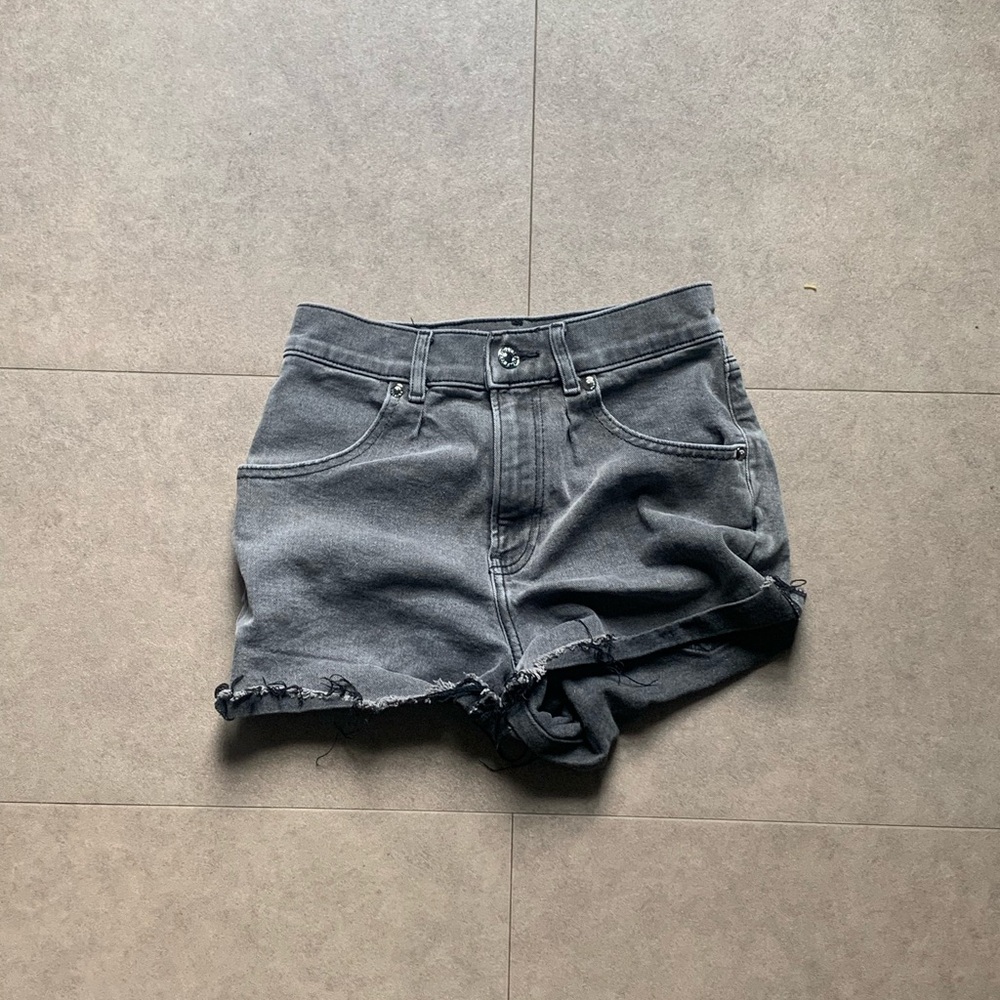 EXPRESS Black & Gray MOM Shorts